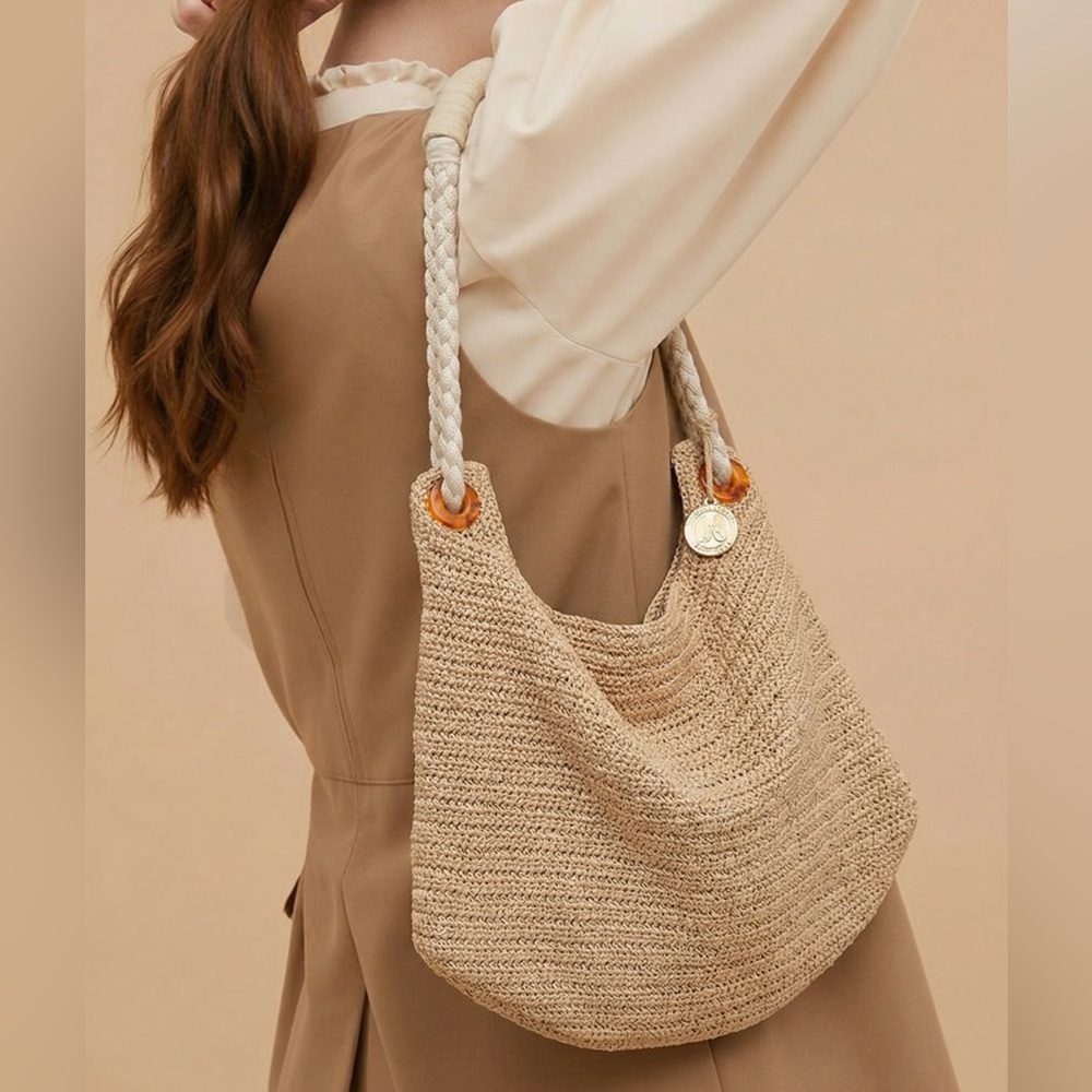 The Sak boho lightweight woven "slouchy" hobo bag/purse - Picture 2 of 14